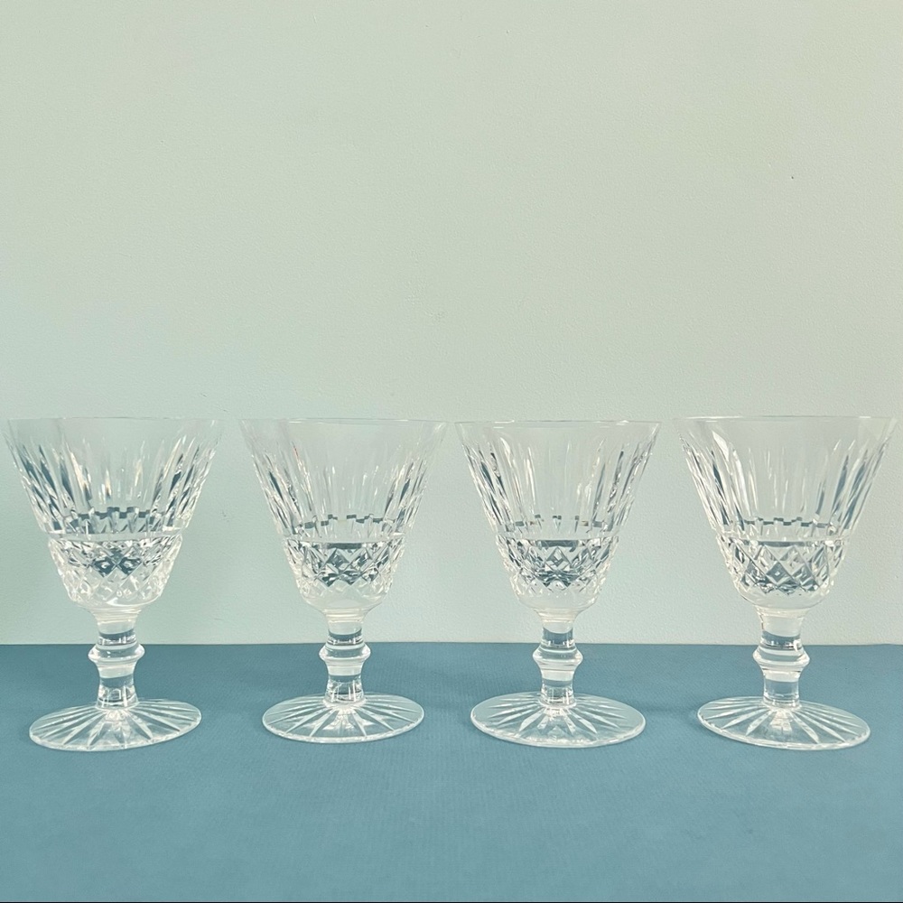 Vintage Waterford Tramore Crystal Water Goblets (Set of‎ 4)